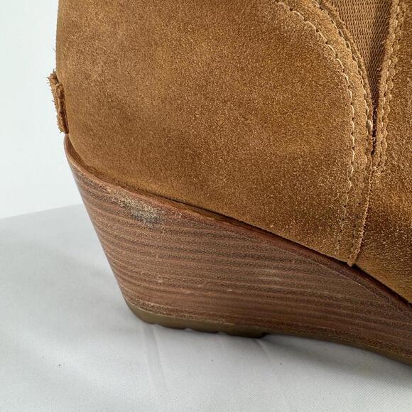 Sorel Boots Women’s 11 brown suede wedge minimalist fall boho fall after hours - Picture 8 of 9